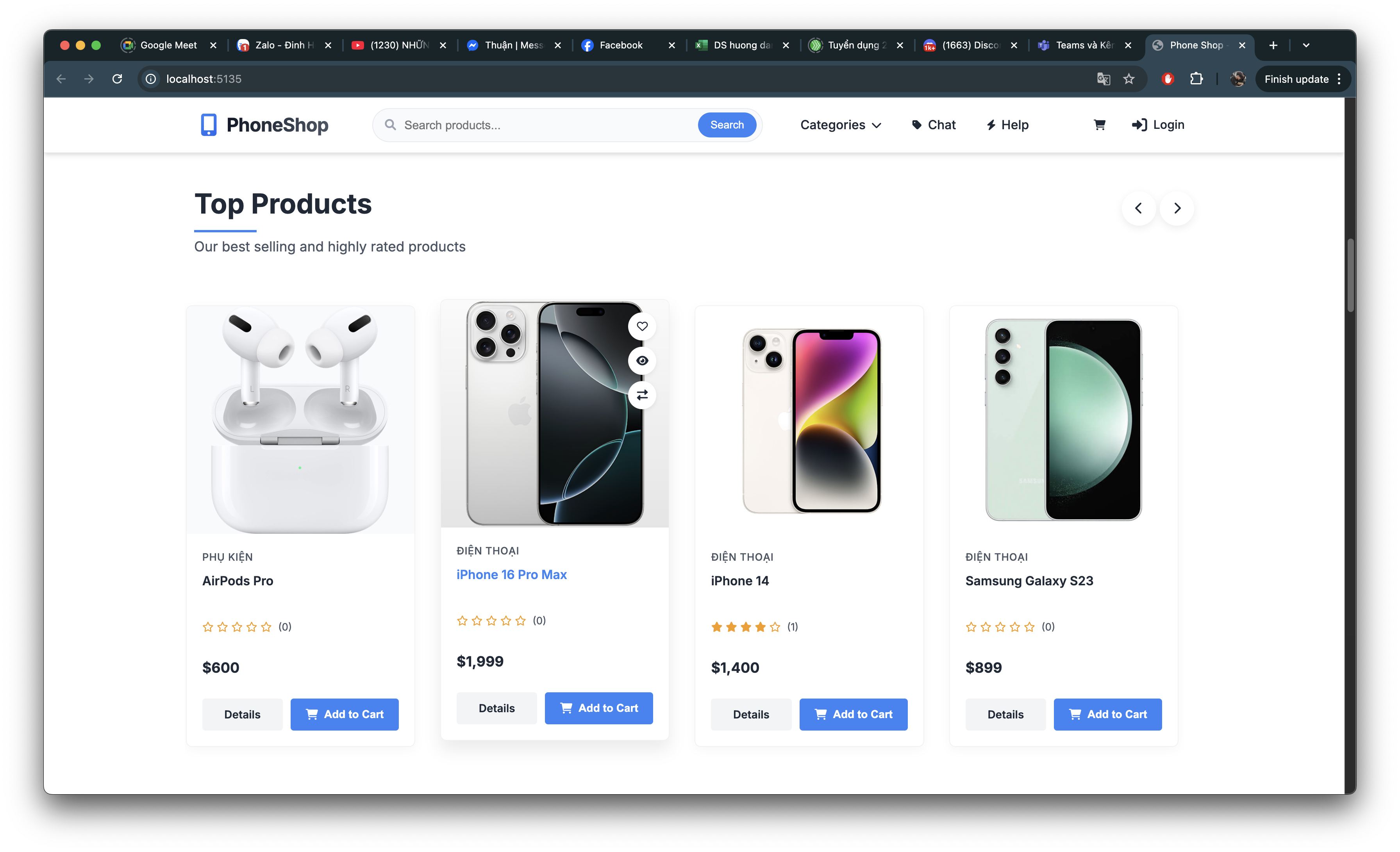 E-commerce Phone Sales Website